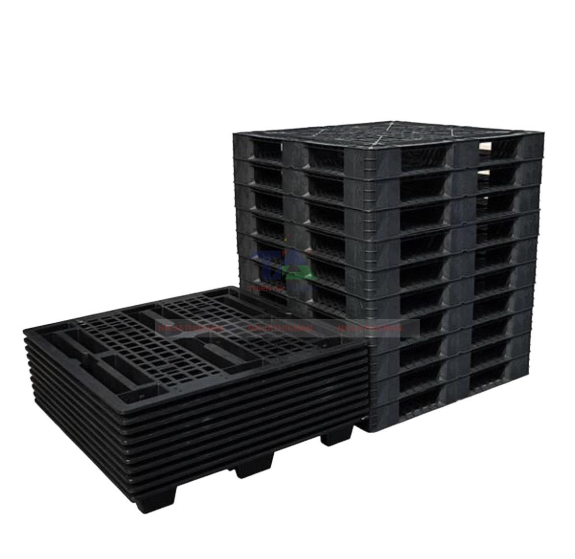 pallet nhựa xuất khẩu 1100x1100x150mm - thiên ân plastic 2