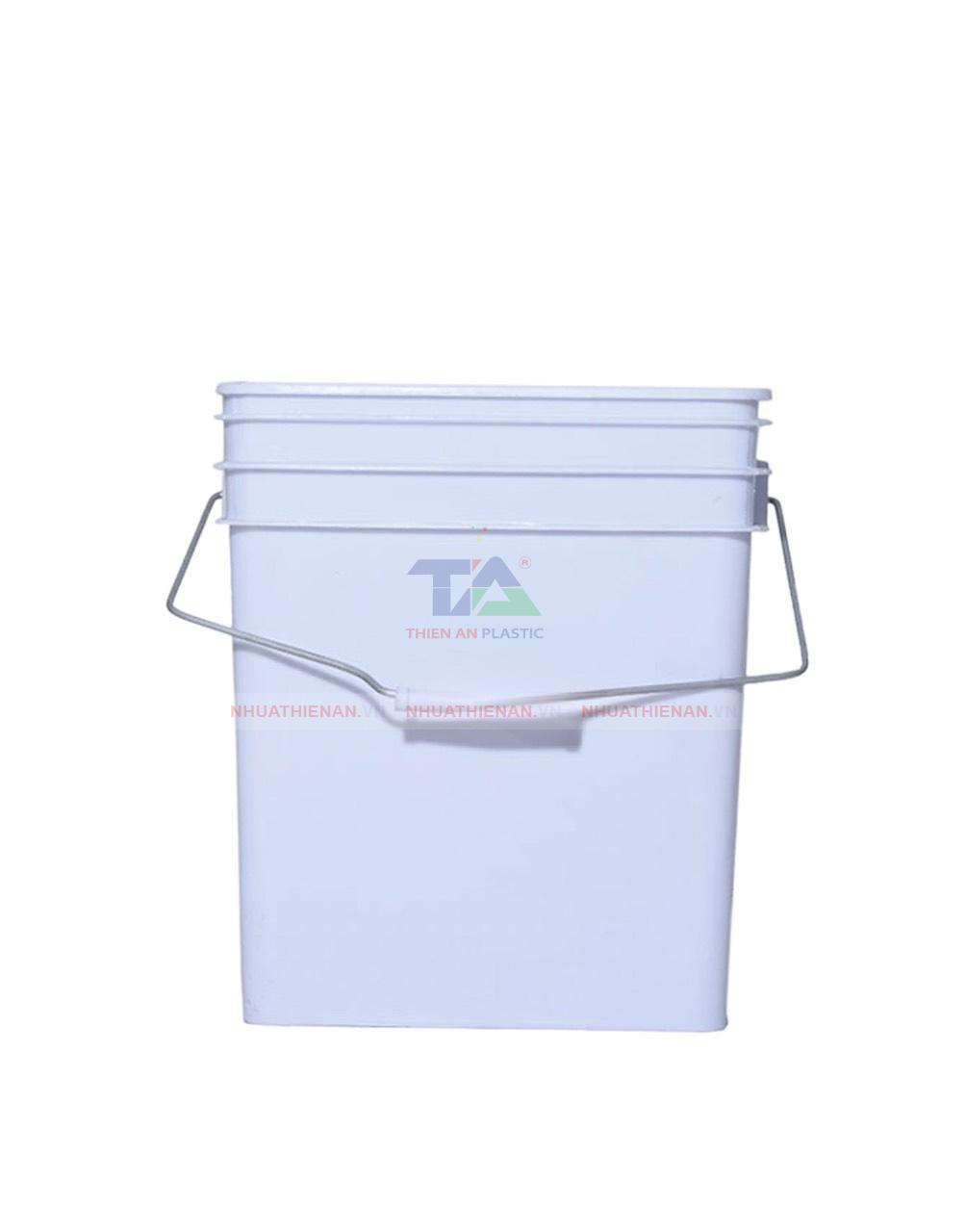 thùng (xô nhựa vuông ) 18 Lít 1- thiên ân plastic