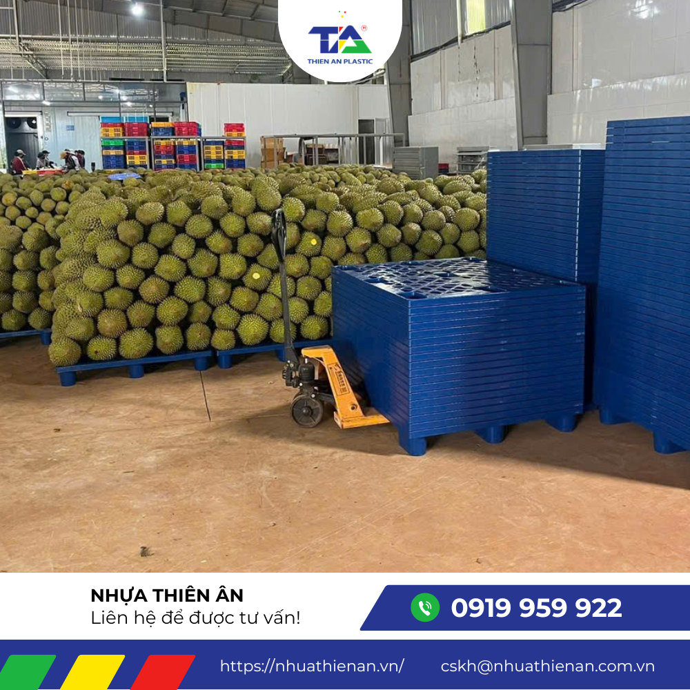 Pallet nhựa được ứng dụng đa dạng trong các ngành nghề đảm bảo việc lưu trữ và vận chuyển hàng hóa