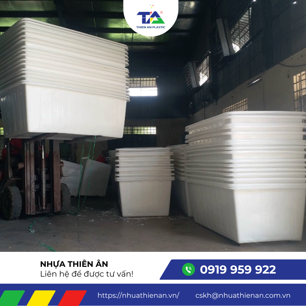 Nhựa Thiên Ân cung cấp thùng nhựa đựng vải nhuộm đạt chuẩn chất lượng, an toàn và bền bỉ