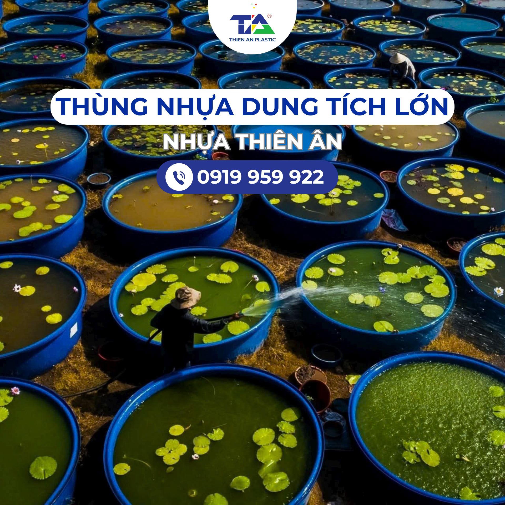 Thùng nhựa dung tích lớn - Giải pháp lưu trữ và sản xuất hiệu quả