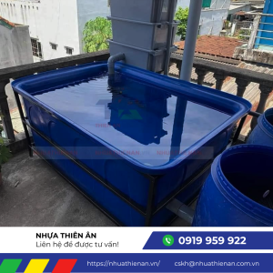 Thùng nhựa nuôi cá từ Nhựa Thiên Ân được sản xuất từ nhựa nguyên sinh HDPE cao cấp