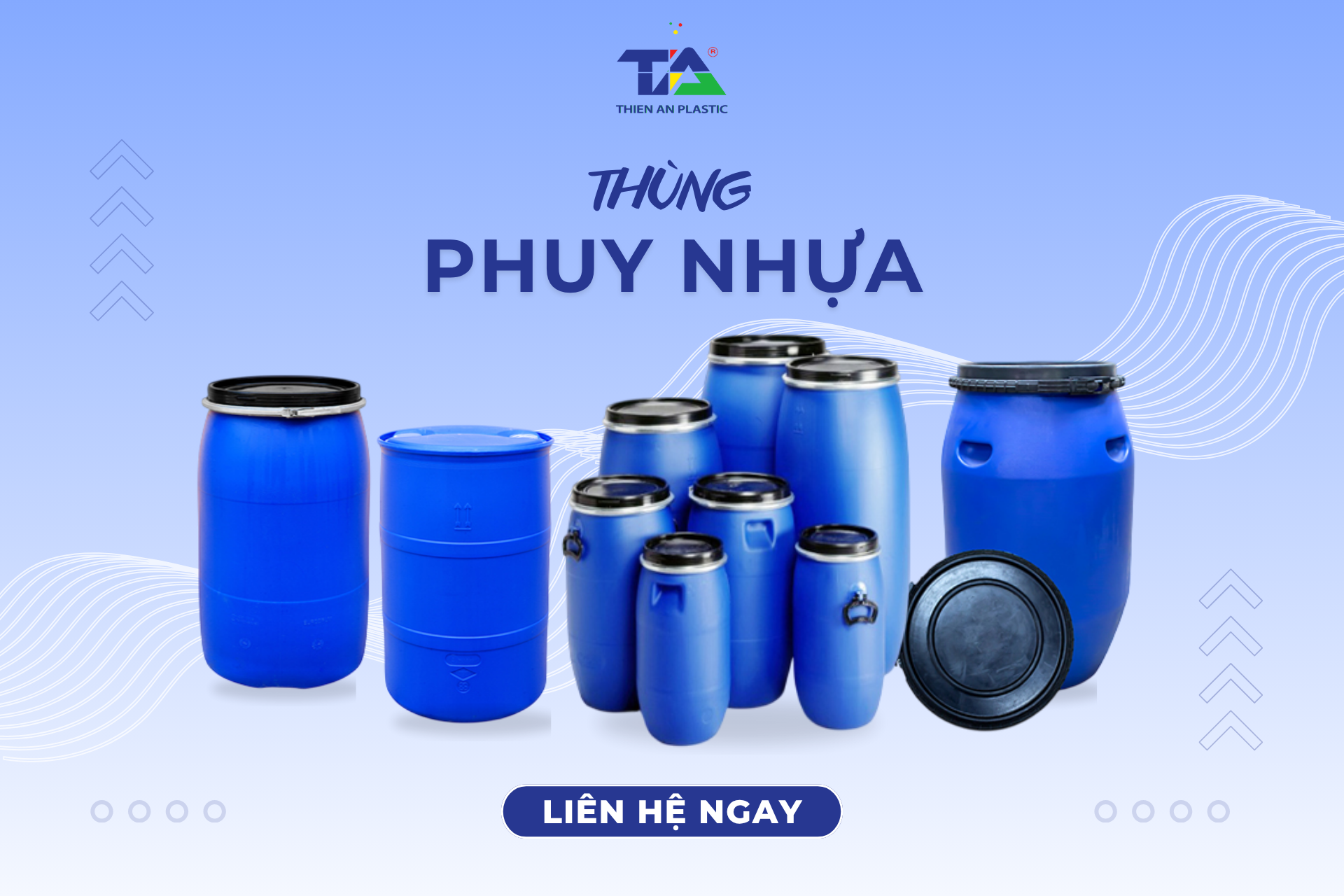 Thùng Phuy Nhựa - "Trợ thủ" lưu trữ và vận chuyển hàng hóa