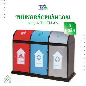Thùng rác phân loại 3 ngăn – Giải pháp toàn diện cho phân loại rác tại nguồn